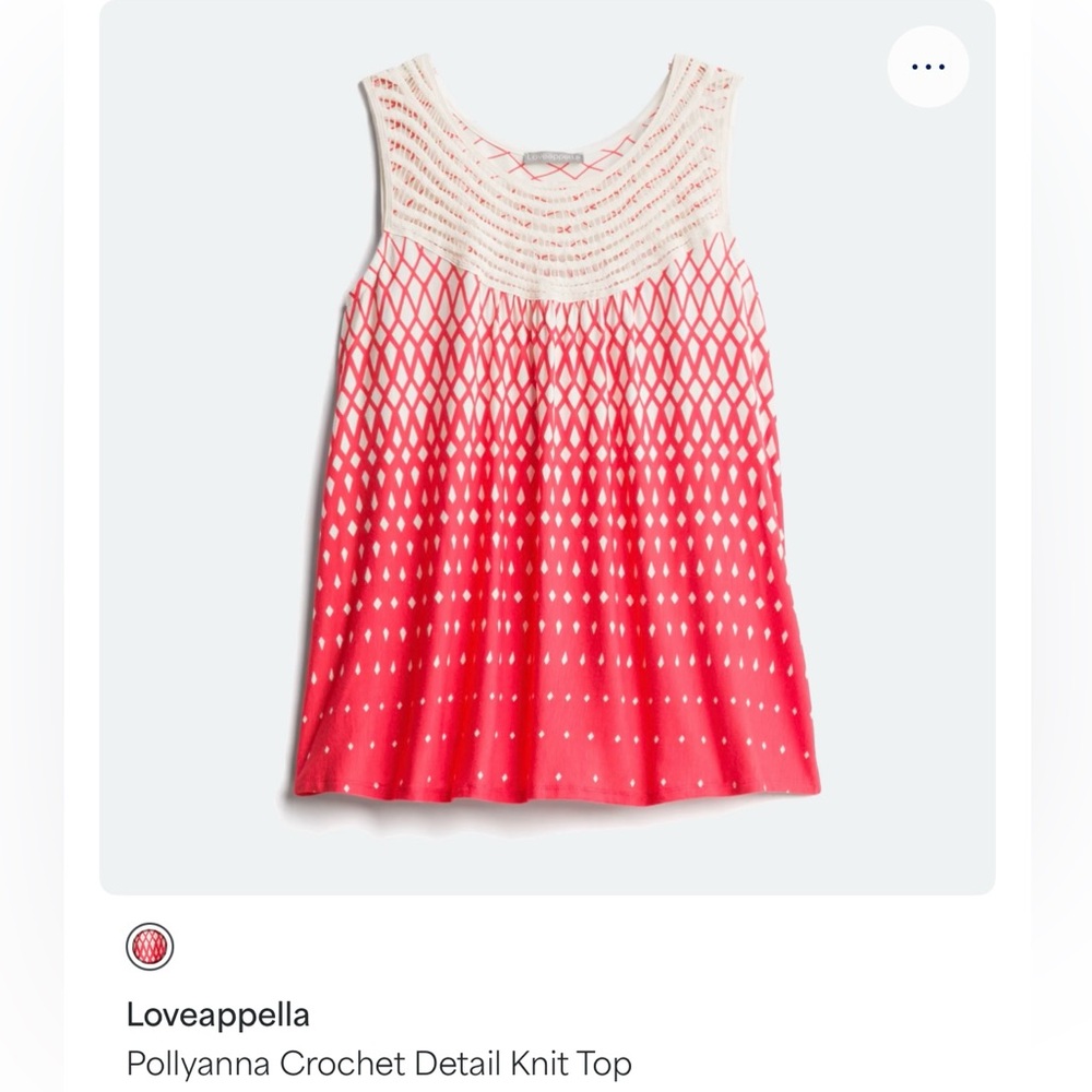 Loveappella Orange and White Sleeveless Women's Top 1X